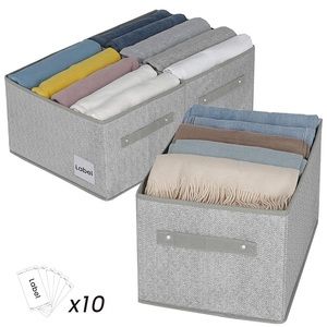 JS HOME Large Closet Storage Baskets